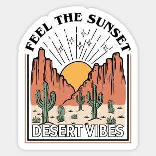 Desert vibes Sticker